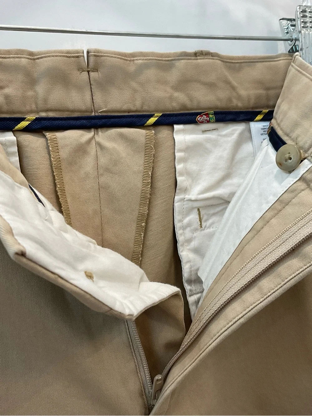 POLO Ralph Lauren KHAKI TAN Stretch Straight Fit Chino Pants size 38-30 T87